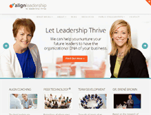 Tablet Screenshot of alignleadership.com
